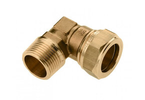 Bonfix messing draadknie 90 graden knel x buitendraad