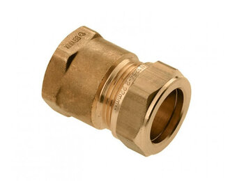 Bonfix messing schroefkoppeling knel x binnendraad