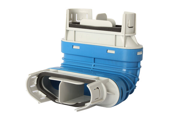 Vent-Axia Uniflexplus  verticale bocht 90° tbv slang 132x52 ovaal onder