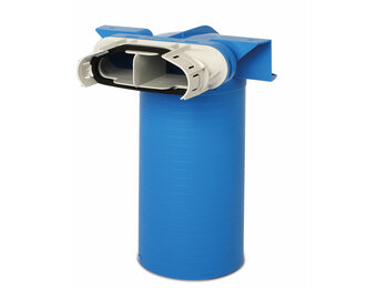 Vent-Axia Uniflexplus ventielcollector vlak 132x52 Ø125 H=250 90°