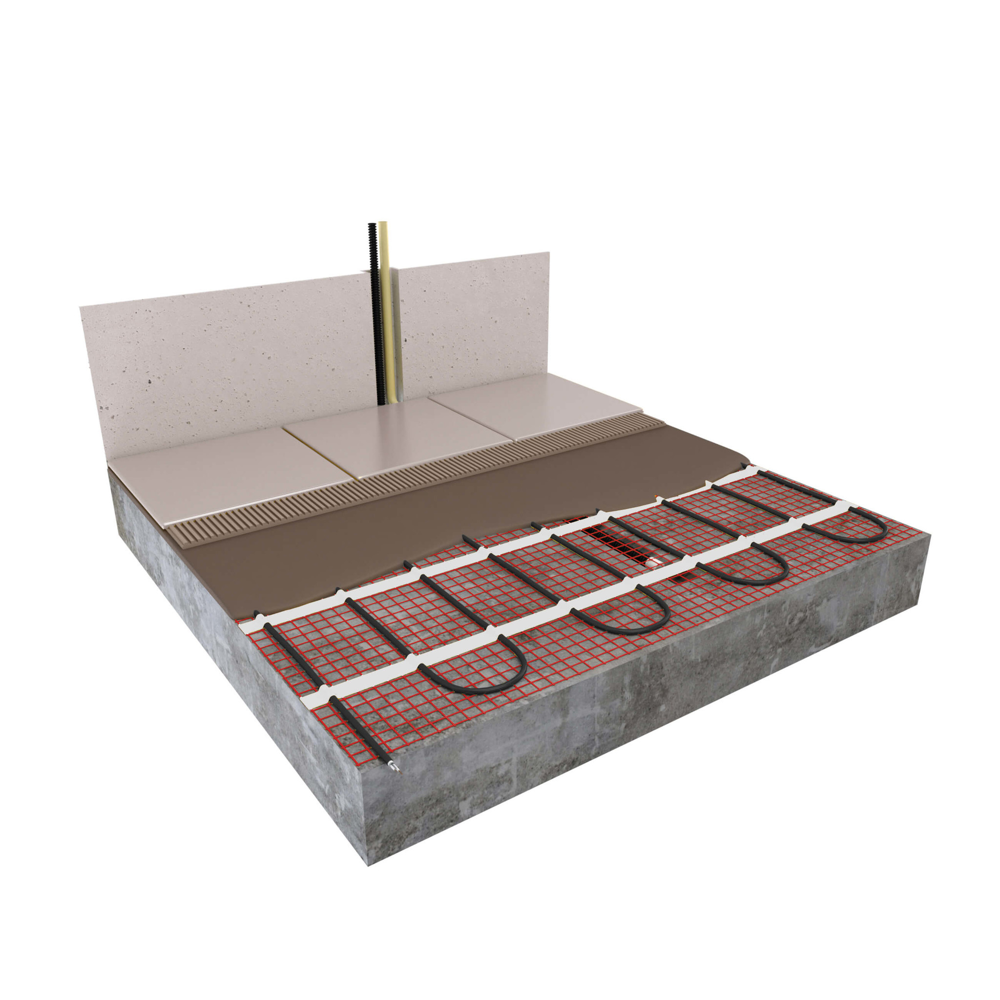 123Heat Vloerverwarmingsmat Set 6 m2 - 900 Watt incl. Wifi thermostaat