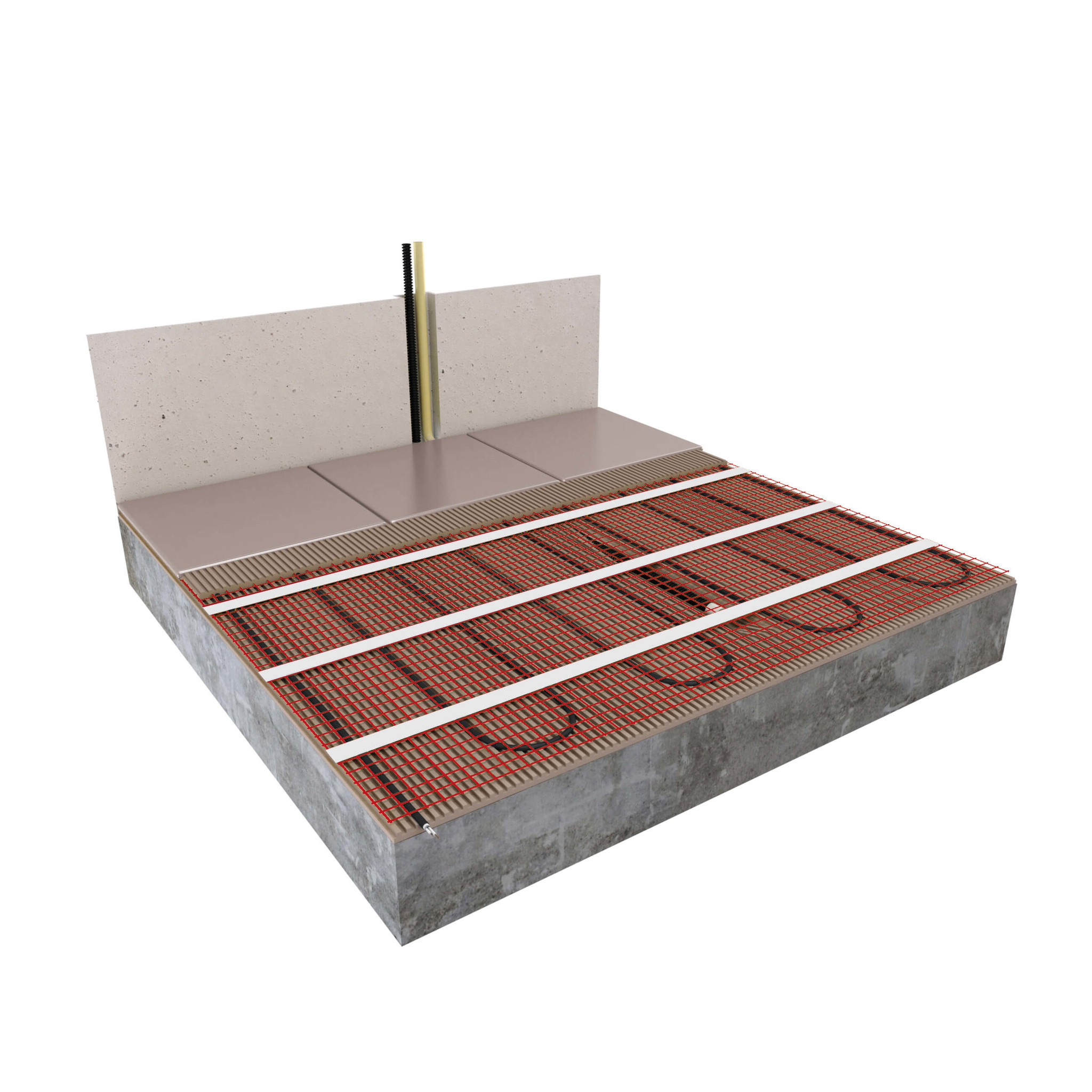 123Heat Vloerverwarmingsmat Set 3,5 m2 - 525 Watt incl. Wifi thermostaat