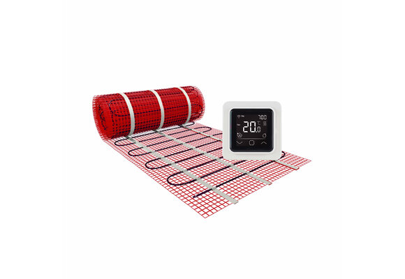 123Heat Vloerverwarmingsmat Set 3,5 m2 - 525 Watt incl. Wifi thermostaat