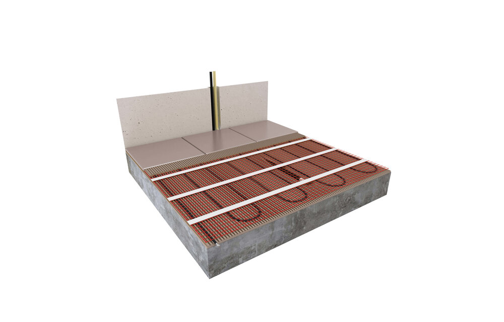 123Heat Vloerverwarmingsmat Set 3 m2- 450 Watt incl. Wifi thermostaat