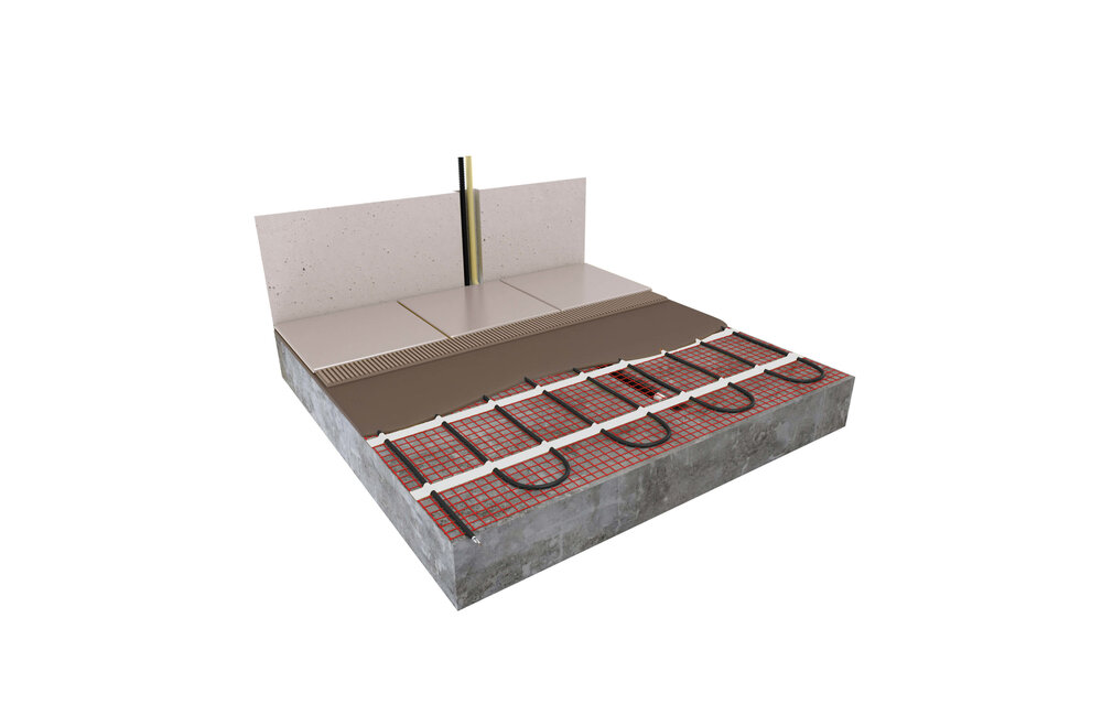 123Heat Vloerverwarmingsmat Set 2,5 m2- 375 Watt incl. Wifi thermostaat