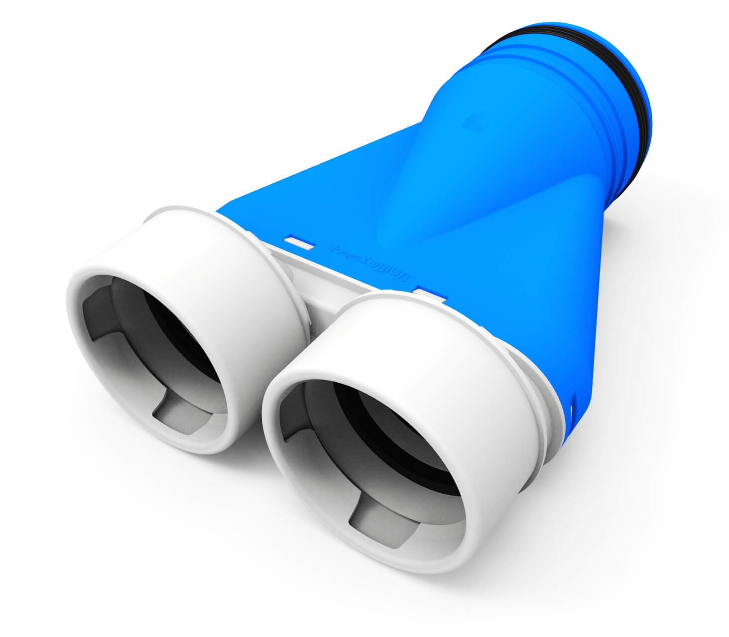 Vent-Axia Uniflexplus ventilatie ventielcollector 2x Ø90 mm met tuit Ø125 mm