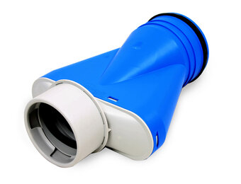 Vent-Axia Uniflexplus ventilatie ventielcollector Ø90 mm met tuit Ø125 mm