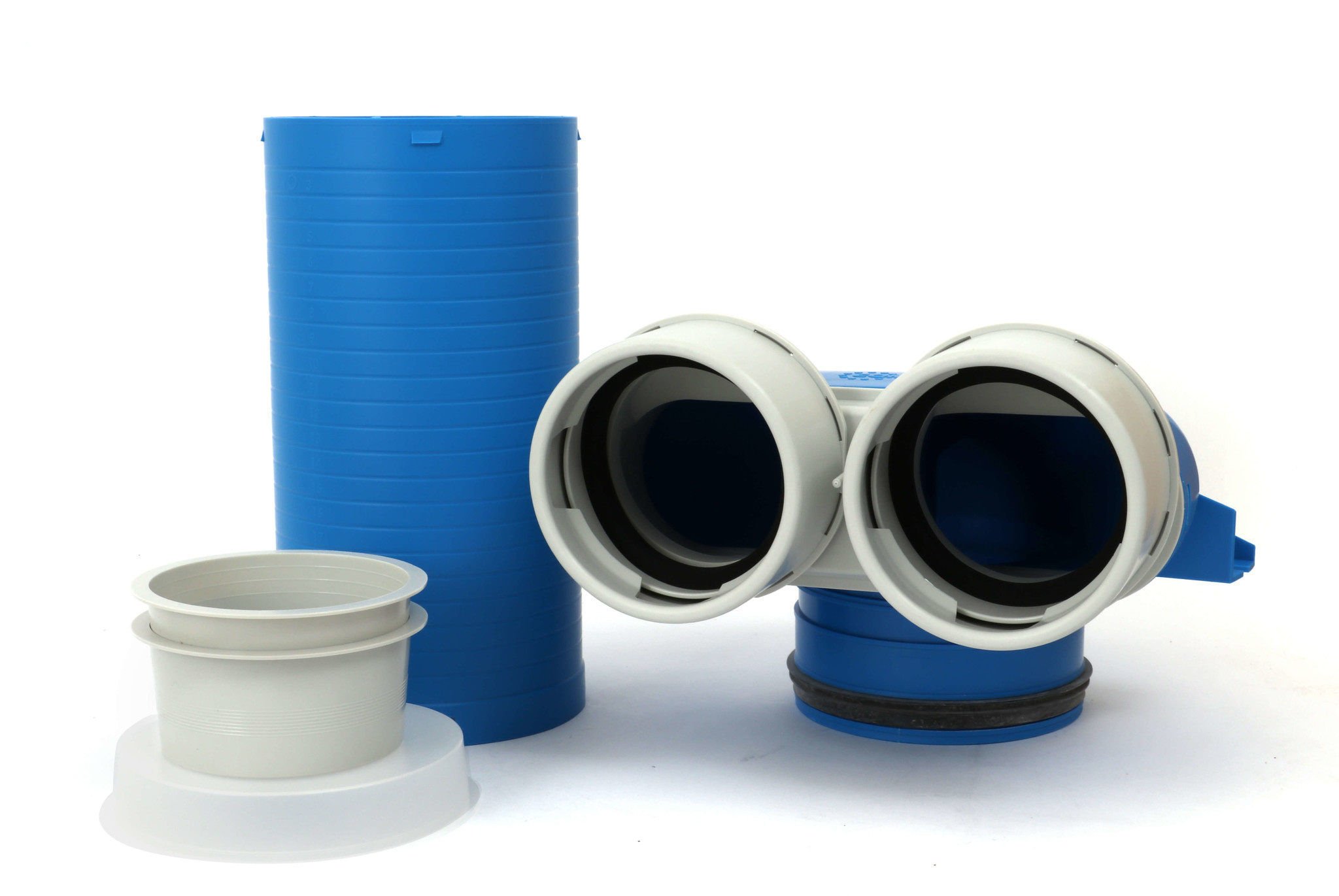 Vent-Axia Uniflexplus ventielcollector 2 x Ø90 mm met schuifhuls 250 mm en speciedeksel Ø125 mm