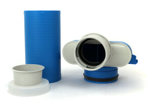 Vent-Axia Uniflexplus ventielcollector 1 x Ø90 mm met schuifhuls 250 mm en speciedeksel Ø125 mm