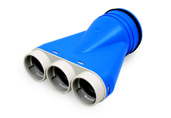 Vent-Axia Uniflexplus ventilatie ventielcollector Ø 69mm met tuit Ø 125mm