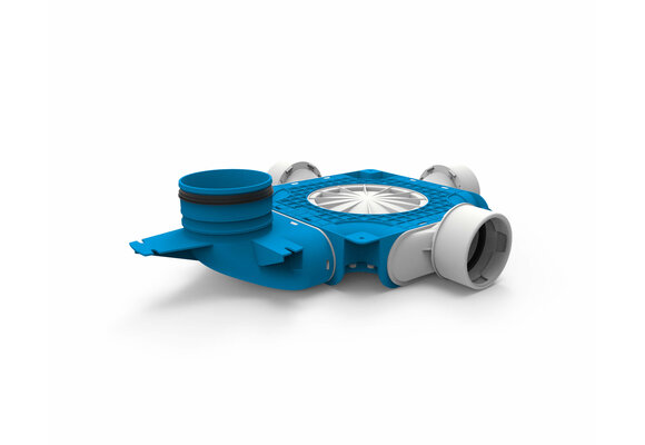 Vent-Axia Uniflexplus ventilatie samengestelde verdeler 3x  Ø90mm met verticale tuit  Ø125mm