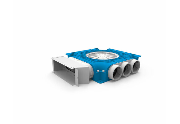 Vent-Axia Uniflexplus ventilatie samengestelde verdeler 9x  Ø69mm voor instortkanaal 220x80mm