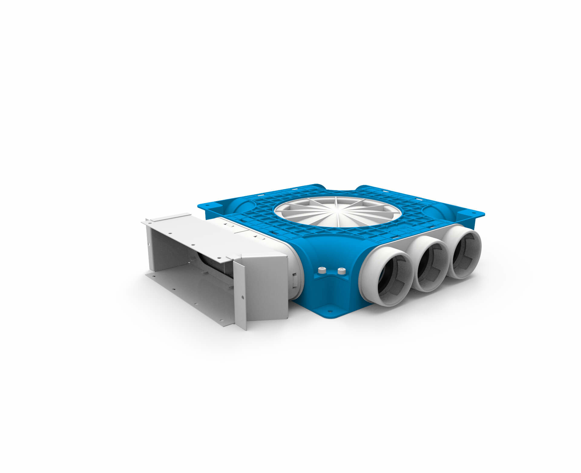Vent-Axia Uniflexplus ventilatie samengestelde verdeler 9x  Ø69mm voor instortkanaal 220x80mm