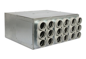 Vent-Axia Uniflexplus ventilatie verdeler met geluiddemper 18x  Ø69mm met tuit