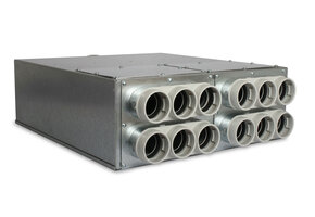 Vent-Axia Uniflexplus ventilatie verdeler met geluiddemper 12x  Ø69mm met tuit