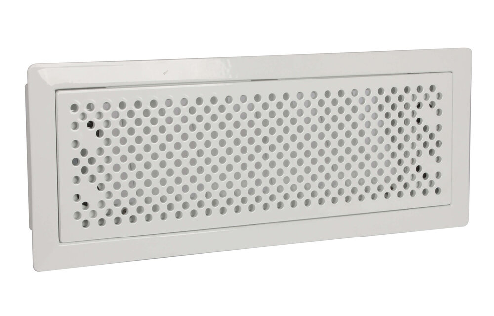 Vent-Axia Uniflexplus ventilatie instelbaar vloerrooster met gaten - WIT