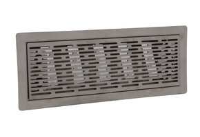 Vent-Axia Uniflexplus ventilatie instelbaar vloerrooster met sleuven - GEBORSTELD RVS