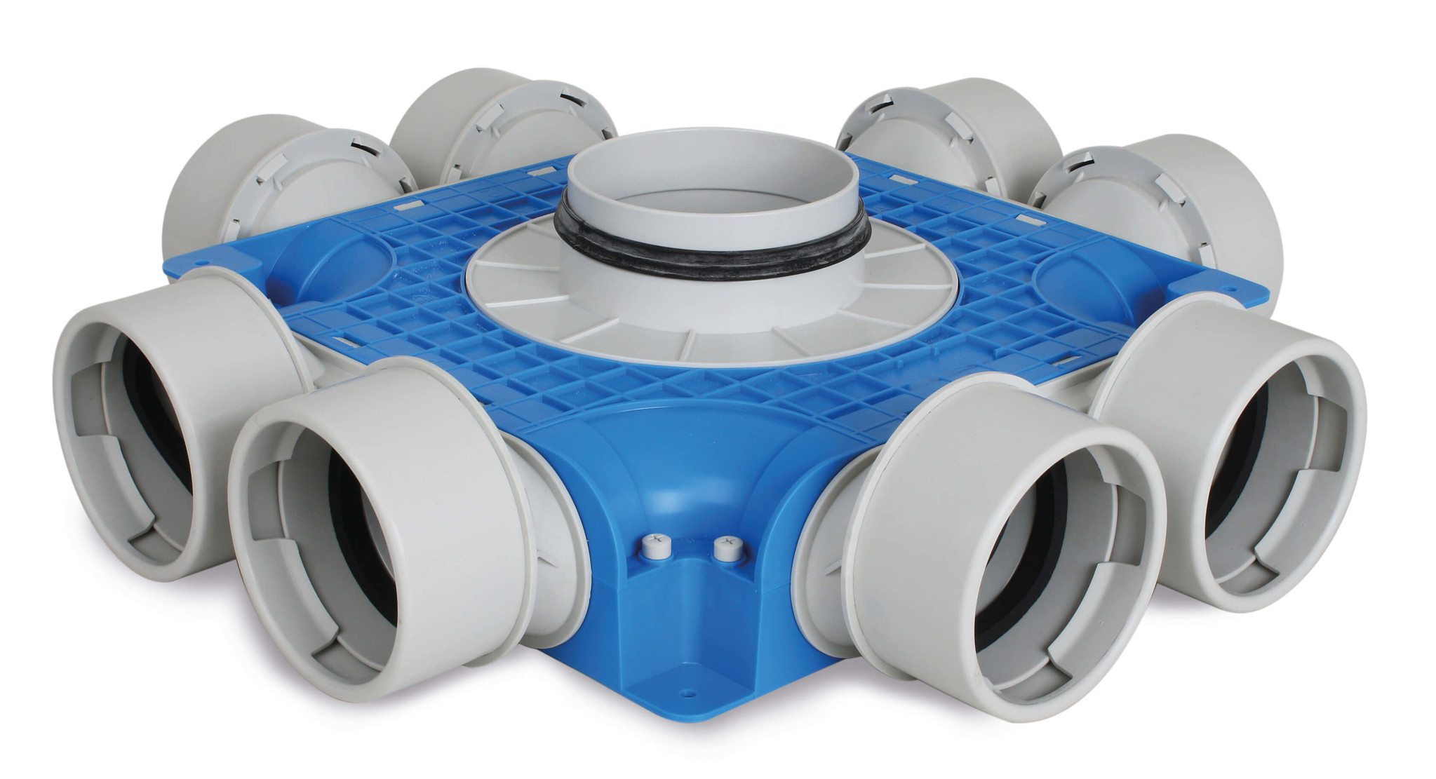 Vent-Axia Uniflexplus ventilatie subverdeelbox 8x Ø90 mm met tuit