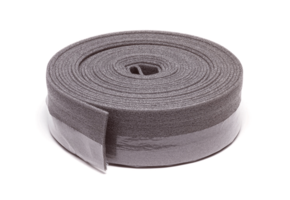Randisolatie 15cm hoog / 8mm dik met flap, 25mtr. lengte