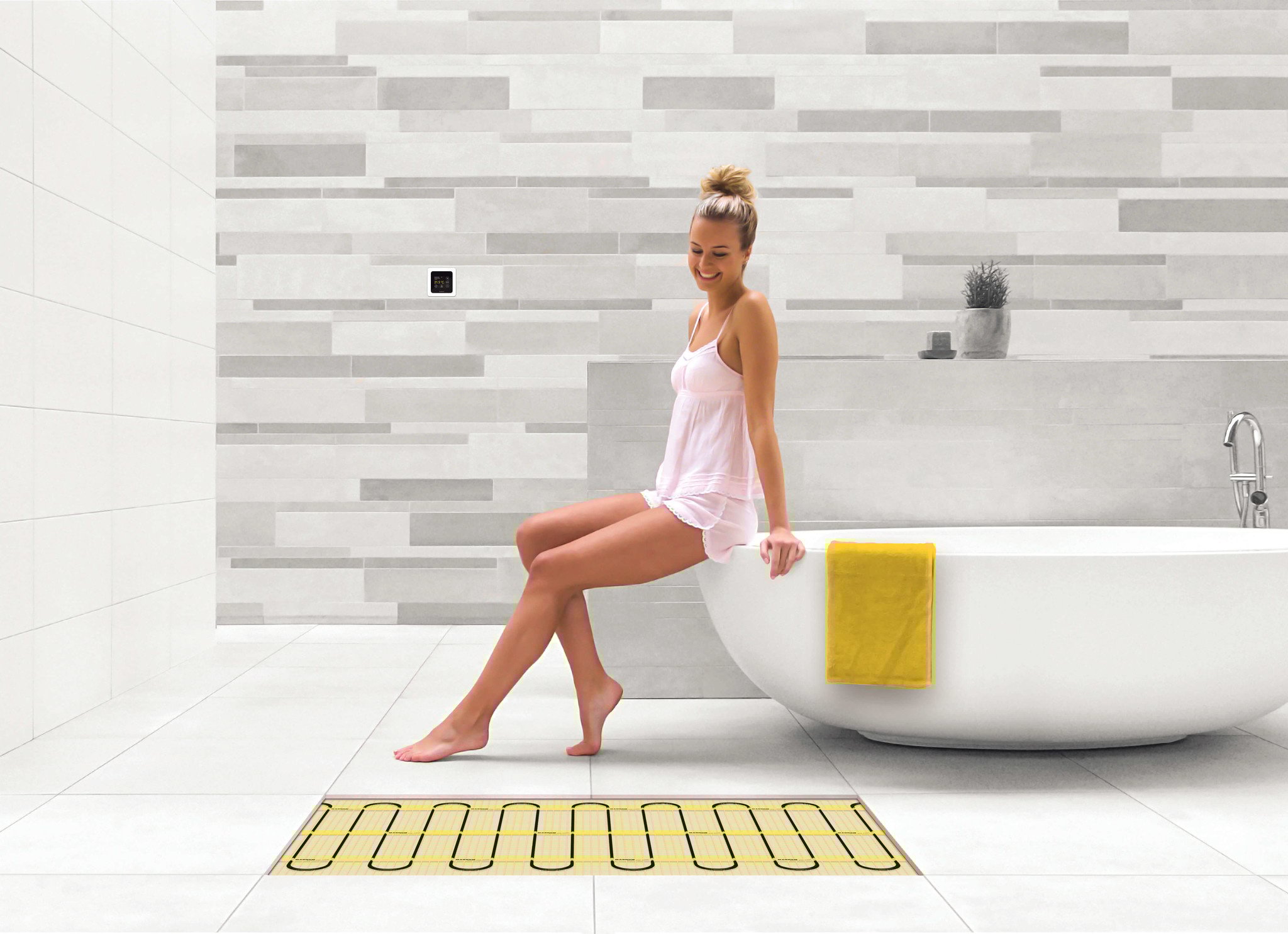 MAGNUM elektrische vloerverwarmingsmat met WiFi thermostaat 10 m² - 1500 Watt