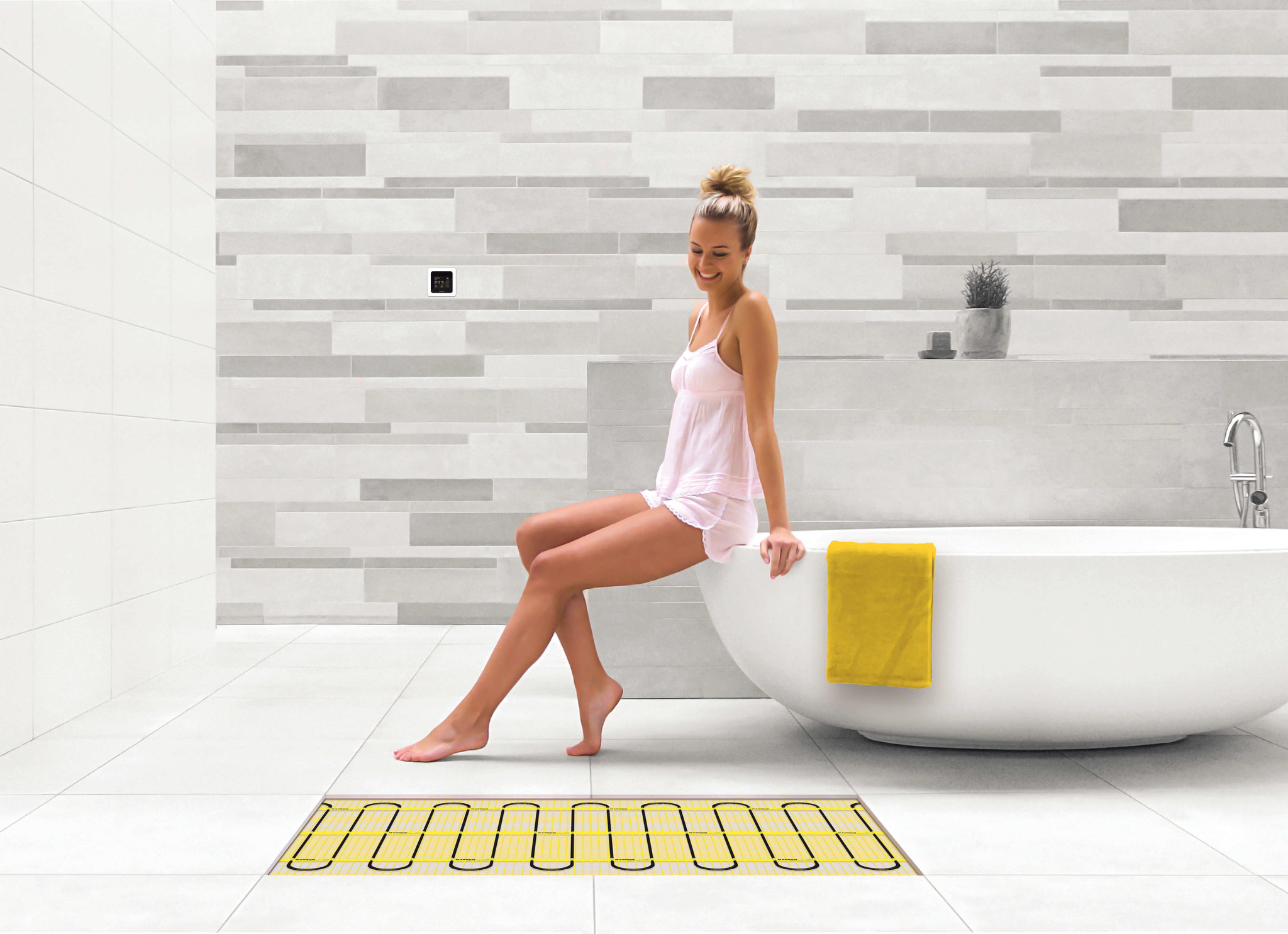 MAGNUM elektrische vloerverwarmingsmat met WiFi thermostaat 2,5 m² - 375 Watt