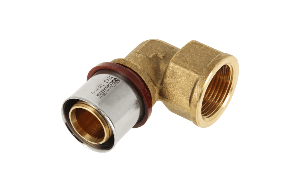 BONFIX Alu-pers 2001160 Knie 1" binnendraad x 32 mm