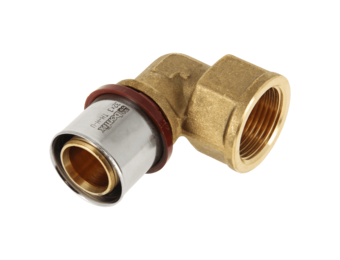 BONFIX Alu-pers 2001160 Knie 1" binnendraad x 32 mm