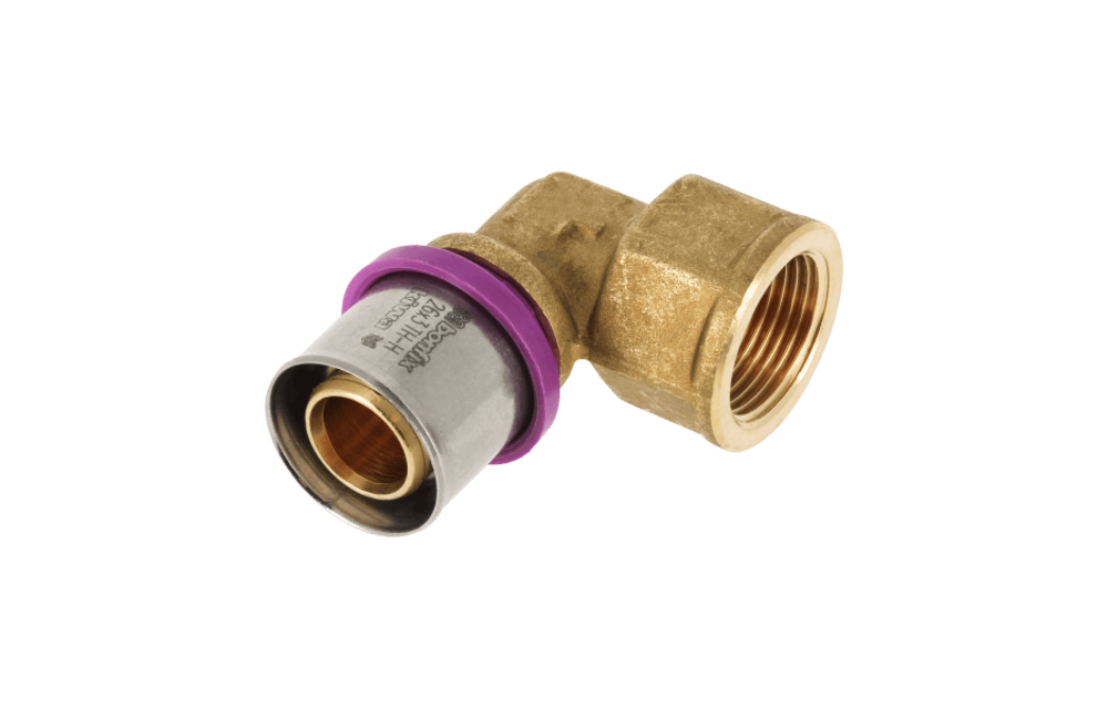 BONFIX Alu-pers 2001155 Knie 1" binnendraad x 26 mm