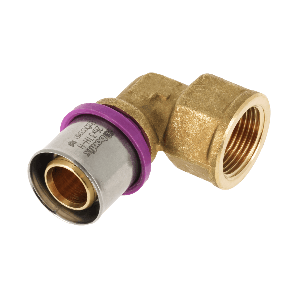 BONFIX Alu-pers 2001155 Knie 1" binnendraad x 26 mm