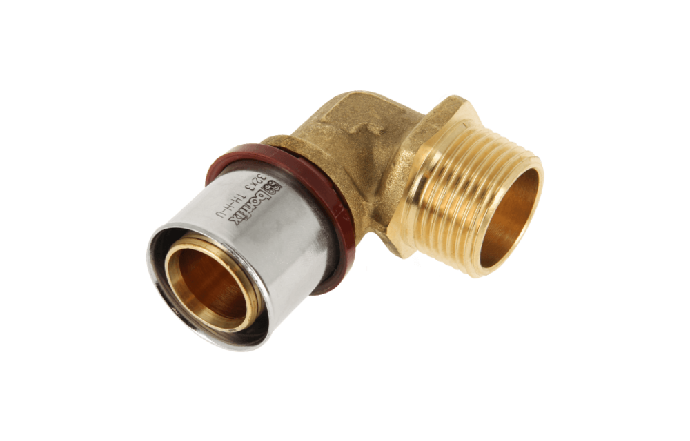 BONFIX Alu-pers 2001040 Knie 1" buitendraad x 32 mm