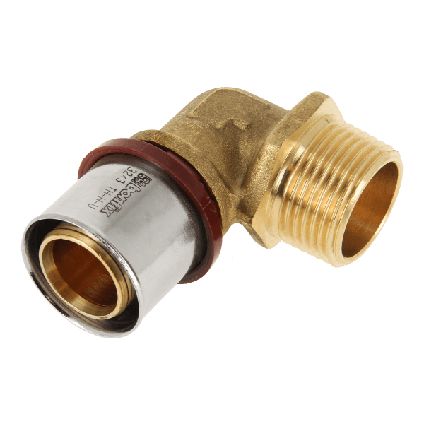 BONFIX Alu-pers 2001040 Knie 1" buitendraad x 32 mm