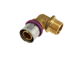 BONFIX Alu-pers 2001038 Knie 1" buitendraad x 26 mm