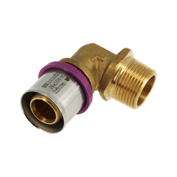 BONFIX Alu-pers 2001035 Knie 3/4" buitendraad x 26 mm