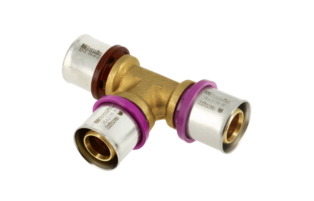 BONFIX Alu-pers 2000889 Verloop T-stuk 32 x 26 x 26 mm