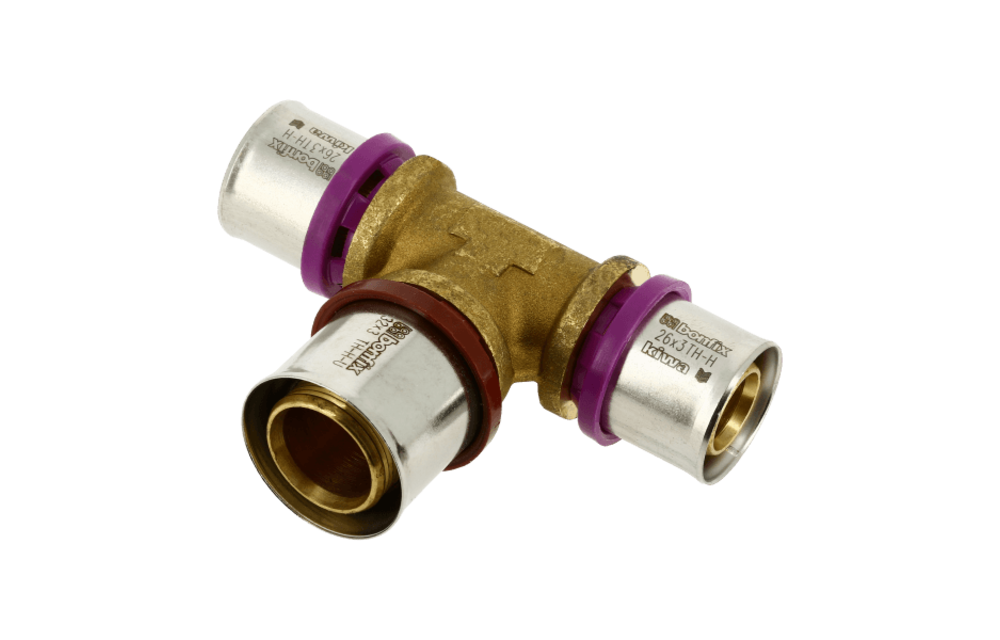 BONFIX Alu-pers 2000877 Verloop T-stuk 26 x 32 x 26 mm