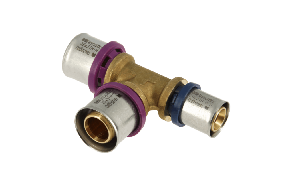 BONFIX Alu-pers 2000875 Verloop T-stuk 26 x 26 x 20 mm