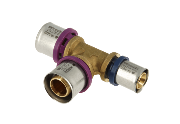 BONFIX Alu-pers 2000875 Verloop T-stuk 26 x 26 x 20 mm