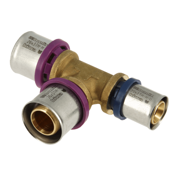 BONFIX Alu-pers 2000875 Verloop T-stuk 26 x 26 x 20 mm