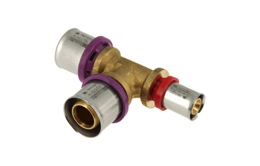 BONFIX Alu-pers 2000874 Verloop T-stuk 26 x 26 x 16 mm