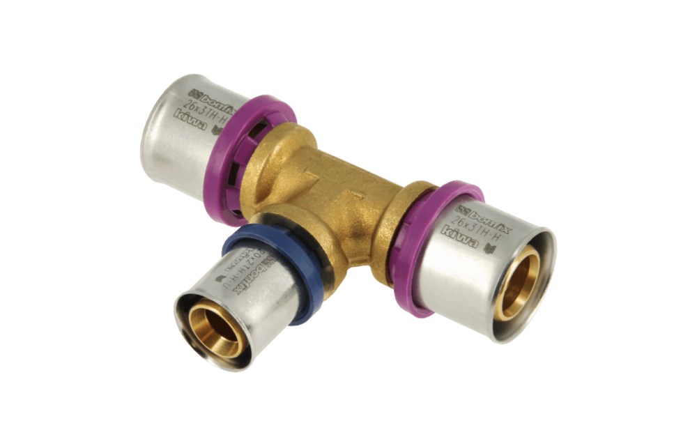 BONFIX Alu-pers 2000872 Verloop T-stuk 26 x 20 x 26 mm