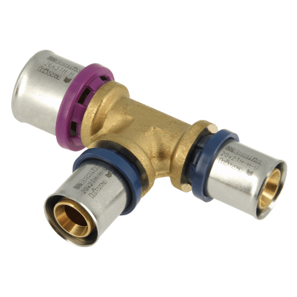 BONFIX Alu-pers 2000870 Verloop T-stuk 26 x 20 x 20 mm