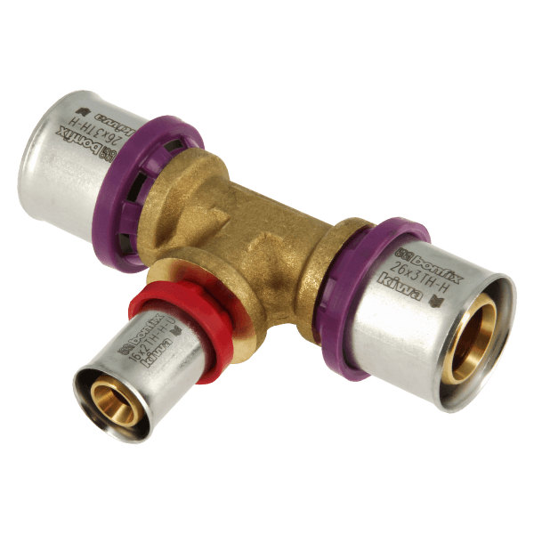 BONFIX Alu-pers 2000866 Verloop T-stuk 26 x 16 x 26 mm