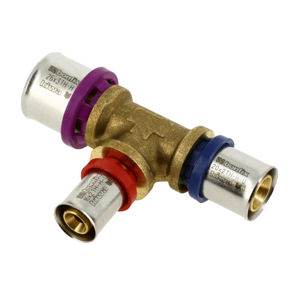 BONFIX Alu-pers 2000862 Verloop T-stuk 26 x 16 x 20 mm