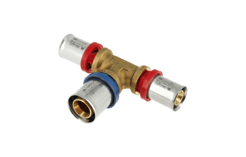 BONFIX Alu-pers 2000800 Verloop T-stuk 16 x 20 x 16 mm