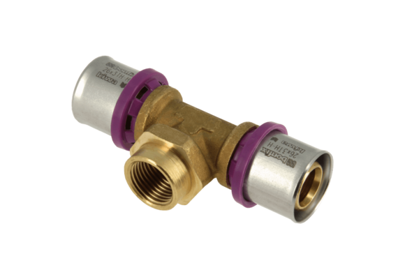 BONFIX Alu-pers 2000745 T-stuk 26 x 3/4" binnendraad x 26 mm