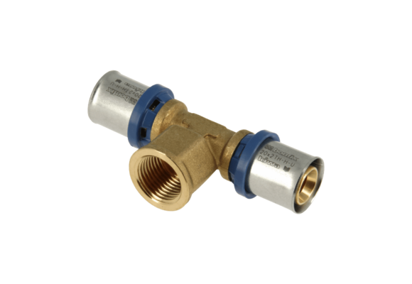 BONFIX Alu-pers 2000715 T-stuk 20 x 1/2" binnendraad x 20 mm