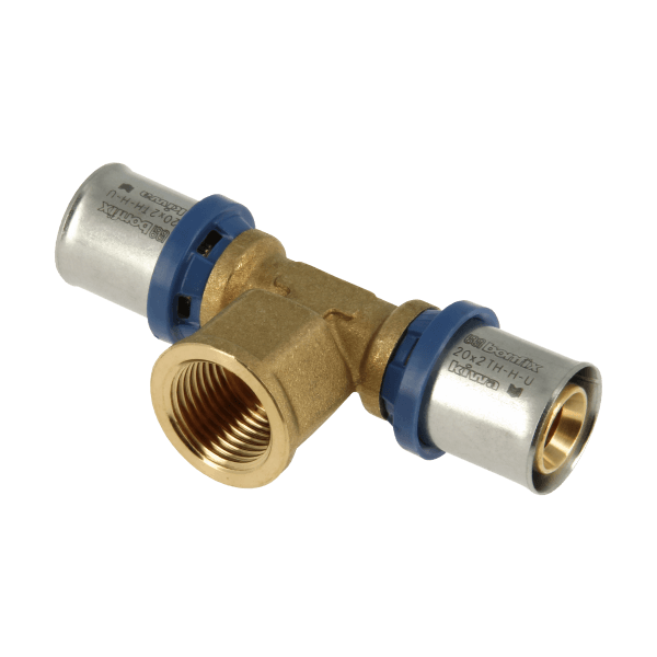 BONFIX Alu-pers 2000715 T-stuk 20 x 1/2" binnendraad x 20 mm