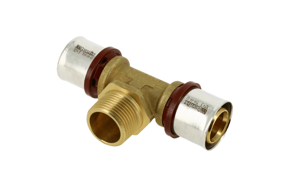 BONFIX Alu-pers 2000645 T-stuk 32 x 1" buitendraad x 32 mm