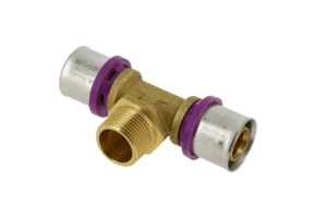 BONFIX Alu-pers 2000640 T-stuk 26 x 3/4" buitendraad x 26 mm