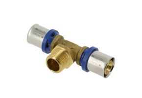 BONFIX Alu-pers 2000615 T-stuk 20 x 1/2" buitendraad x 20 mm